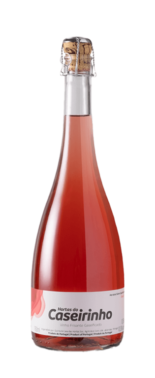Garrafa de vinho frisante Rosé Hortas do Caseirinho da Casa das Hortas